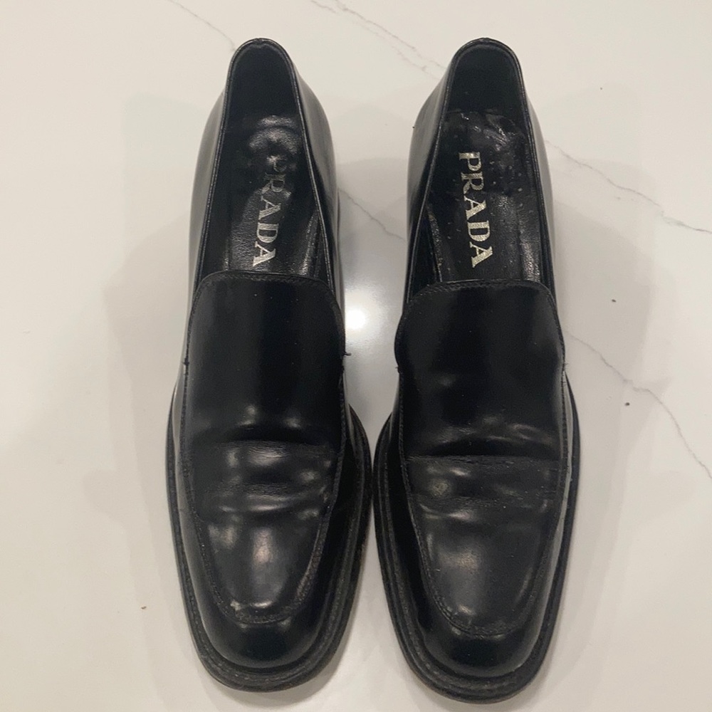Prada Black Leather Shoes